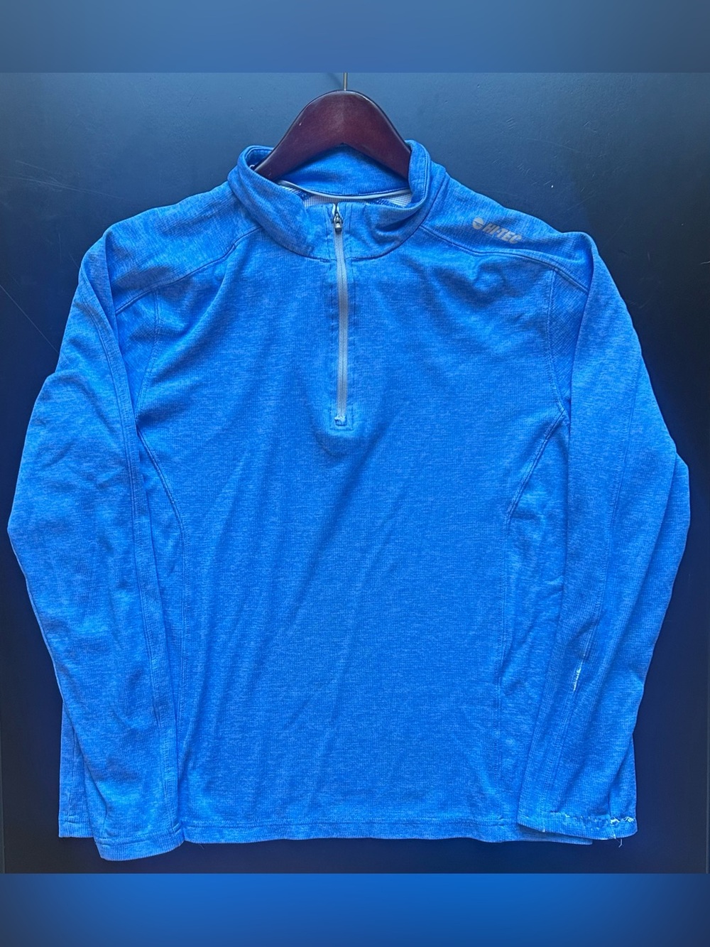 Blue Quarter-Zip Pullover